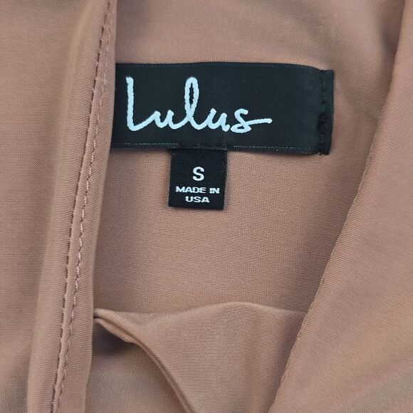 Lulus -1606 Loops-y Daisy Coral Orange Faux Wrap Top Sleeveless‎ Small - Picture 3 of 12